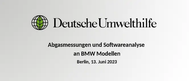 Deutsche Umwelthilfe gegen BMW